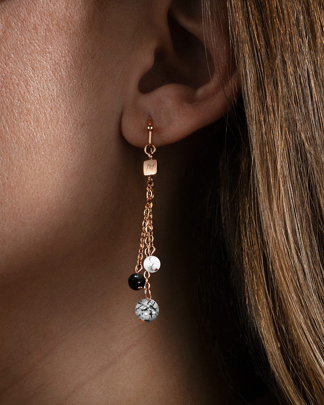 Boucle d'oreilles Lithothérapie Bien-être