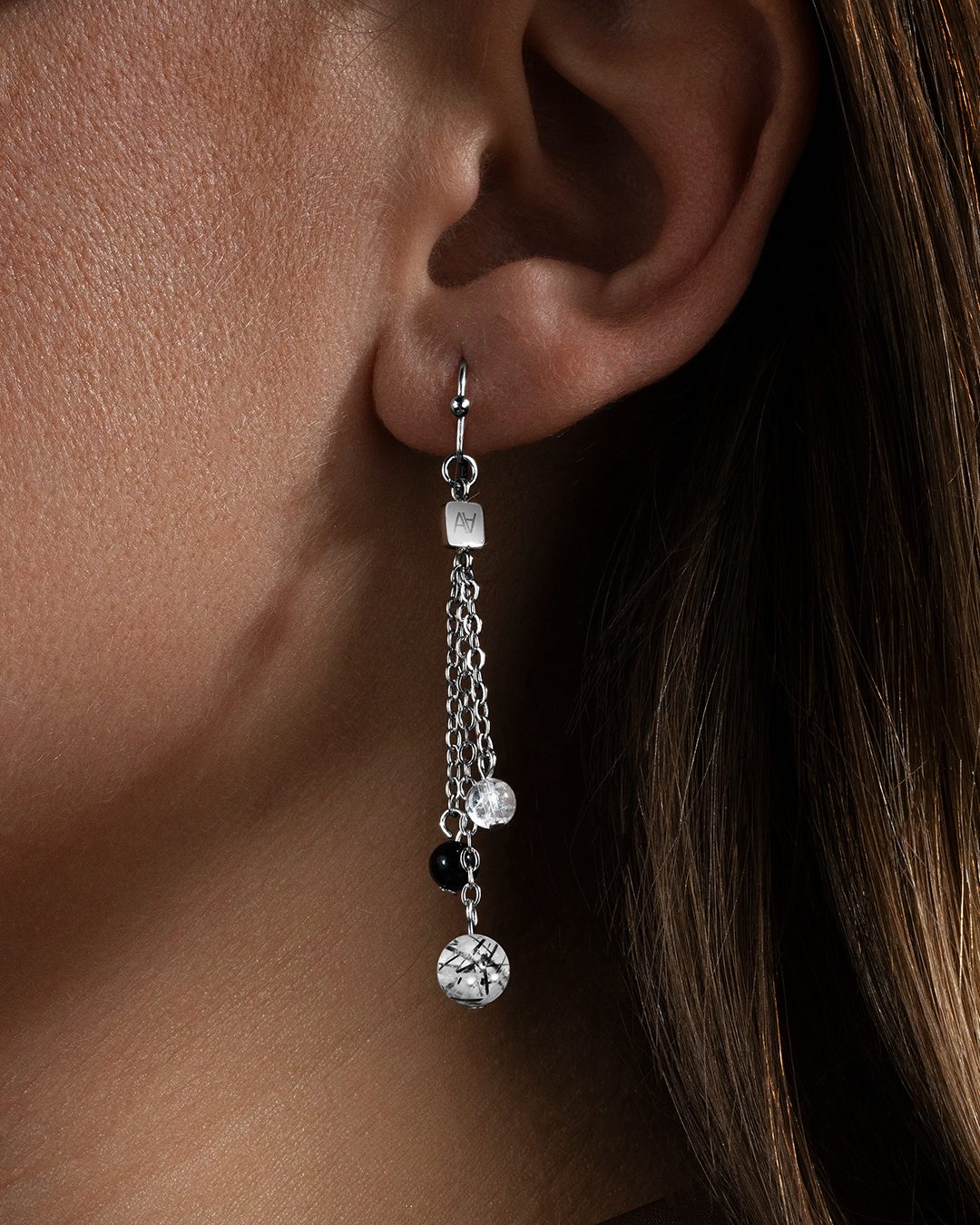 Boucle d'oreilles Lithothérapie Confiance en soi