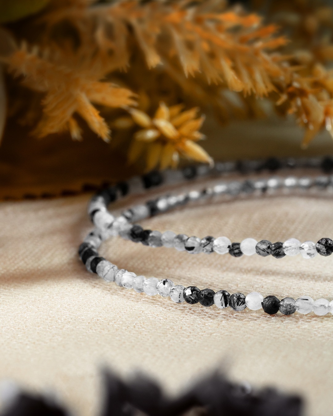 Bracelet Quartz rutile tourmaliné Riminiane