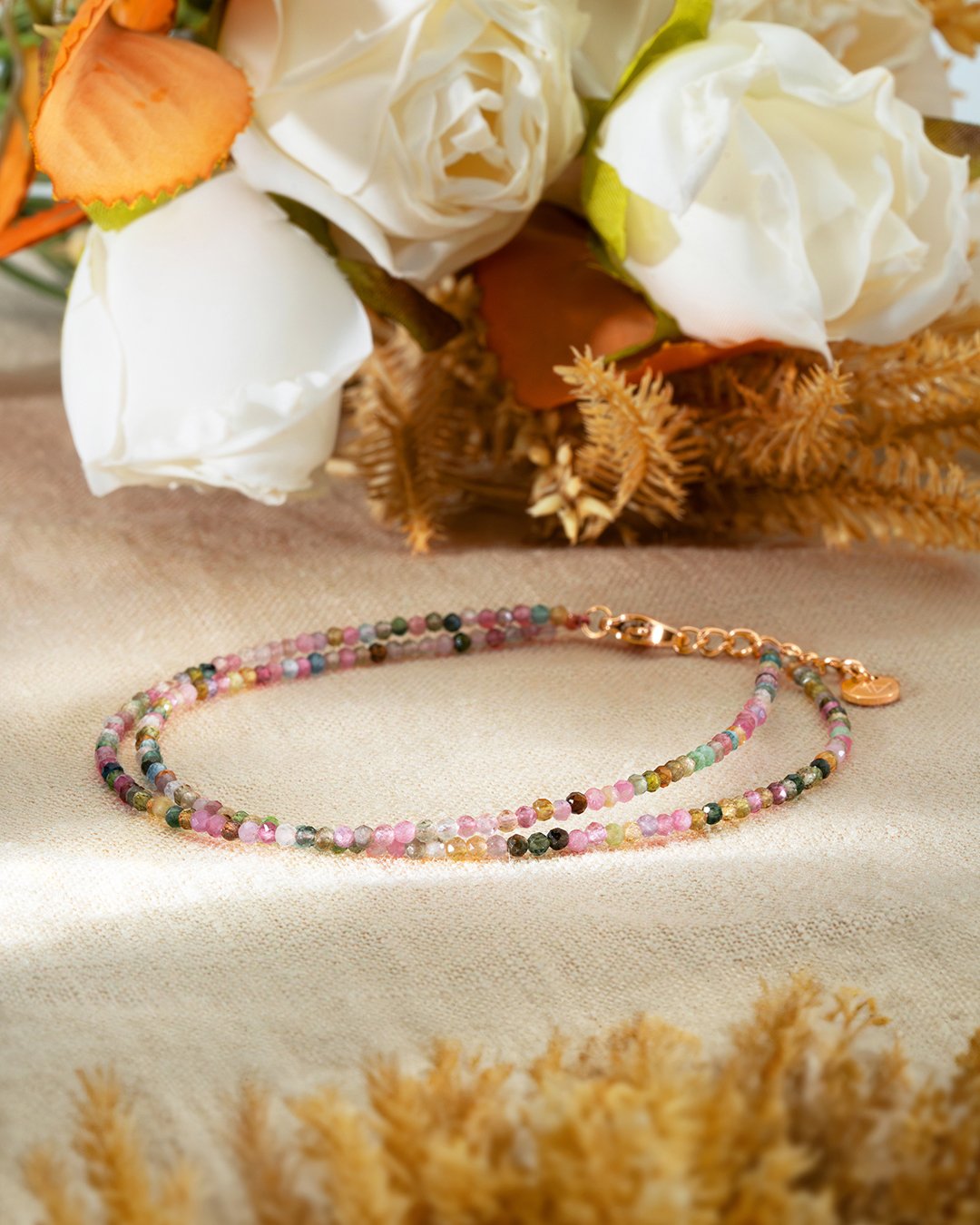 Packshot Bracelet Tourmaline multicolore Monzanitane