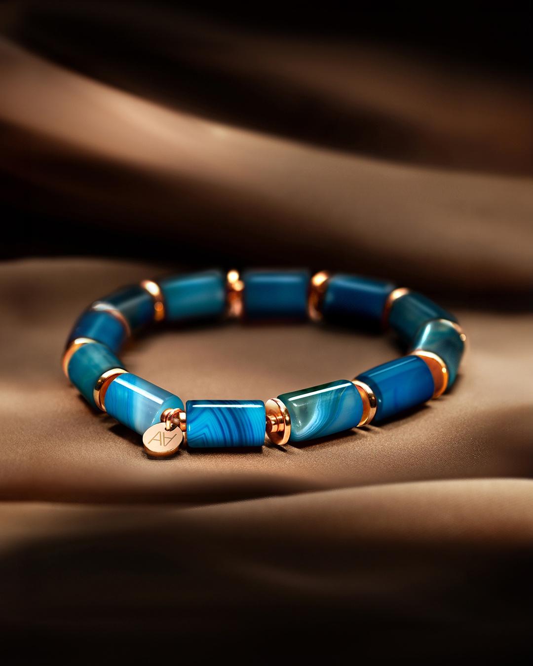 Packshot Bracelet Agate bleue Liparia