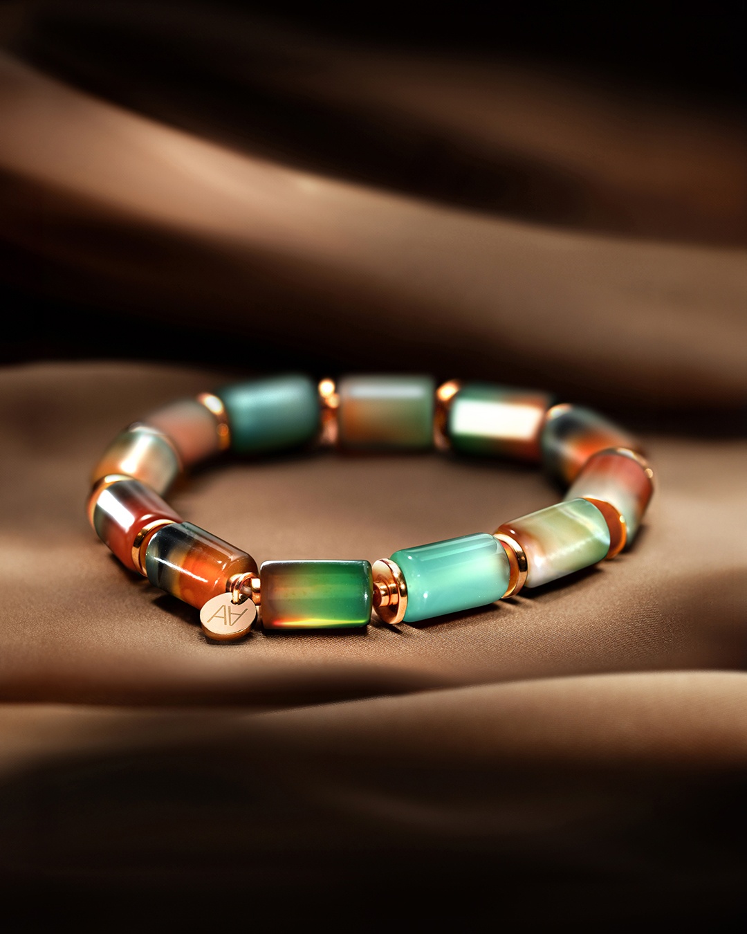Packshot Bracelet Agate de paon Procida