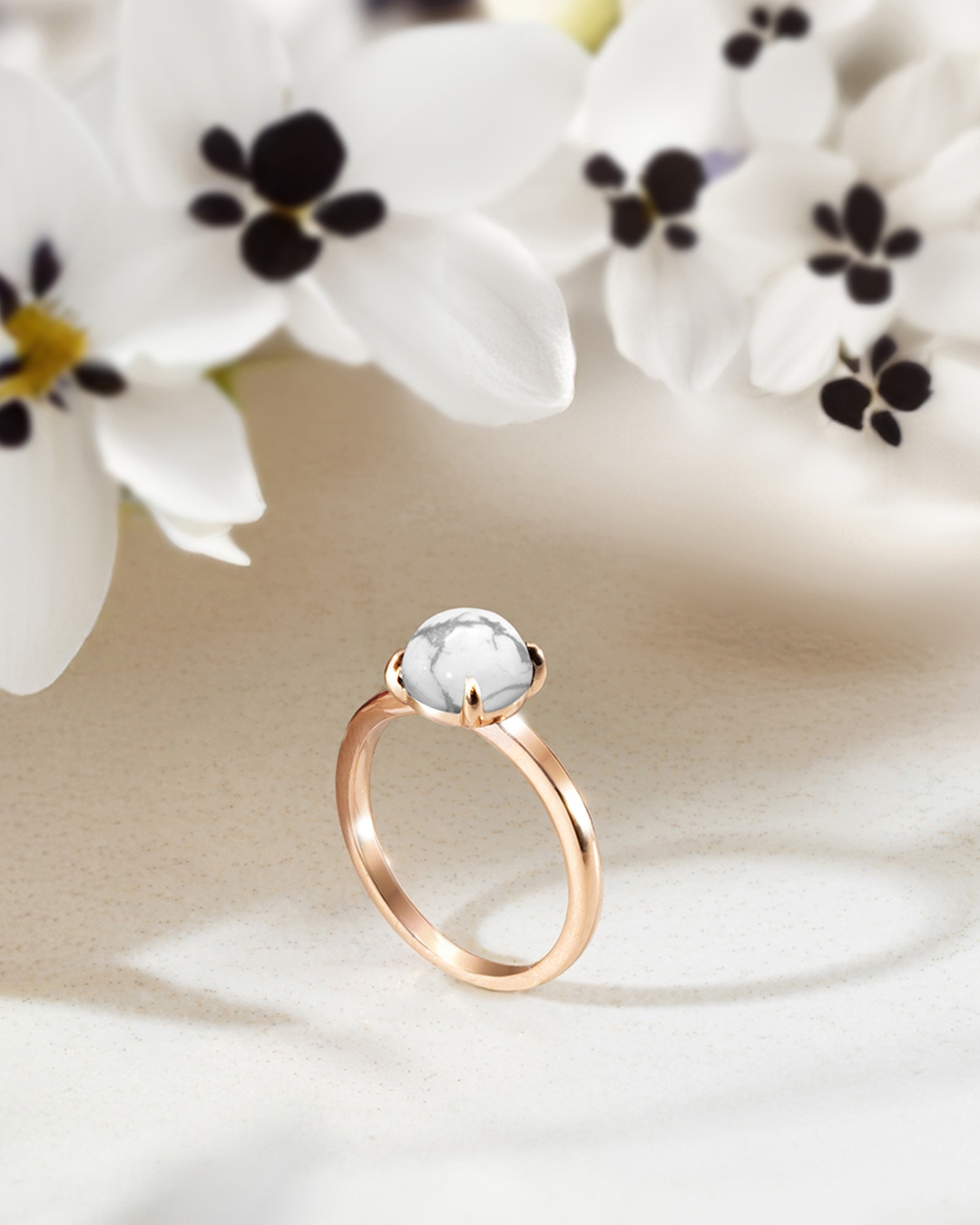 Packshot Bague Howlite Alcamia