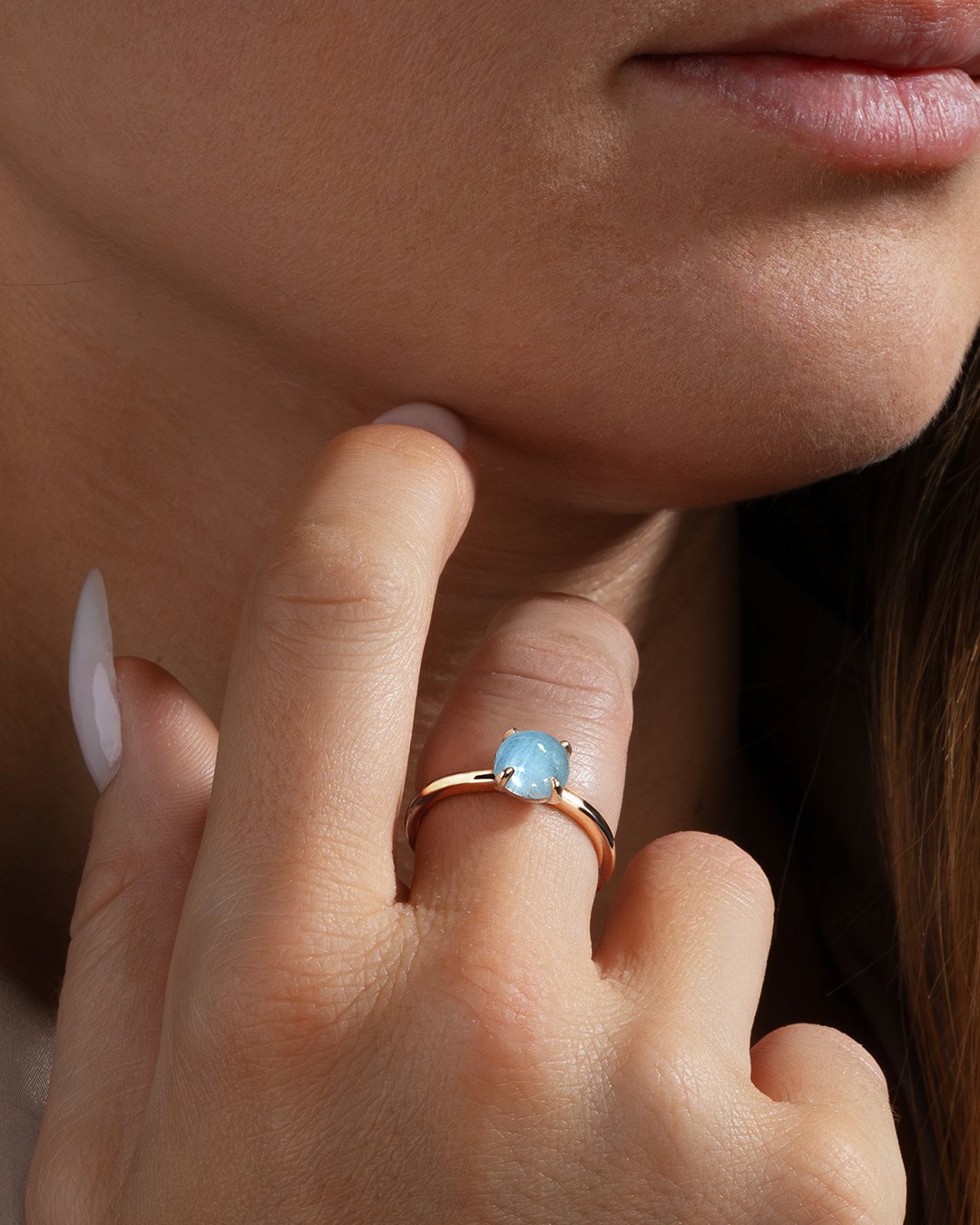 Bague Aigue marine  Caprinia