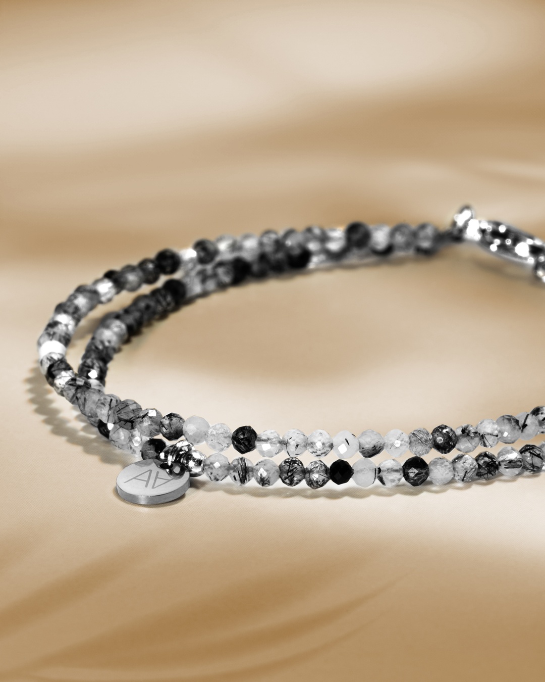 Packshot Bracelet  Quartz rutilé tourmaliné Riminillo