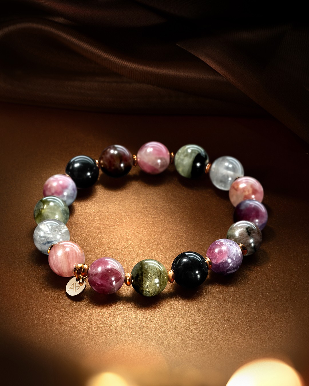 Packshot Bracelet Tourmaline multicouleur Monzanitora
