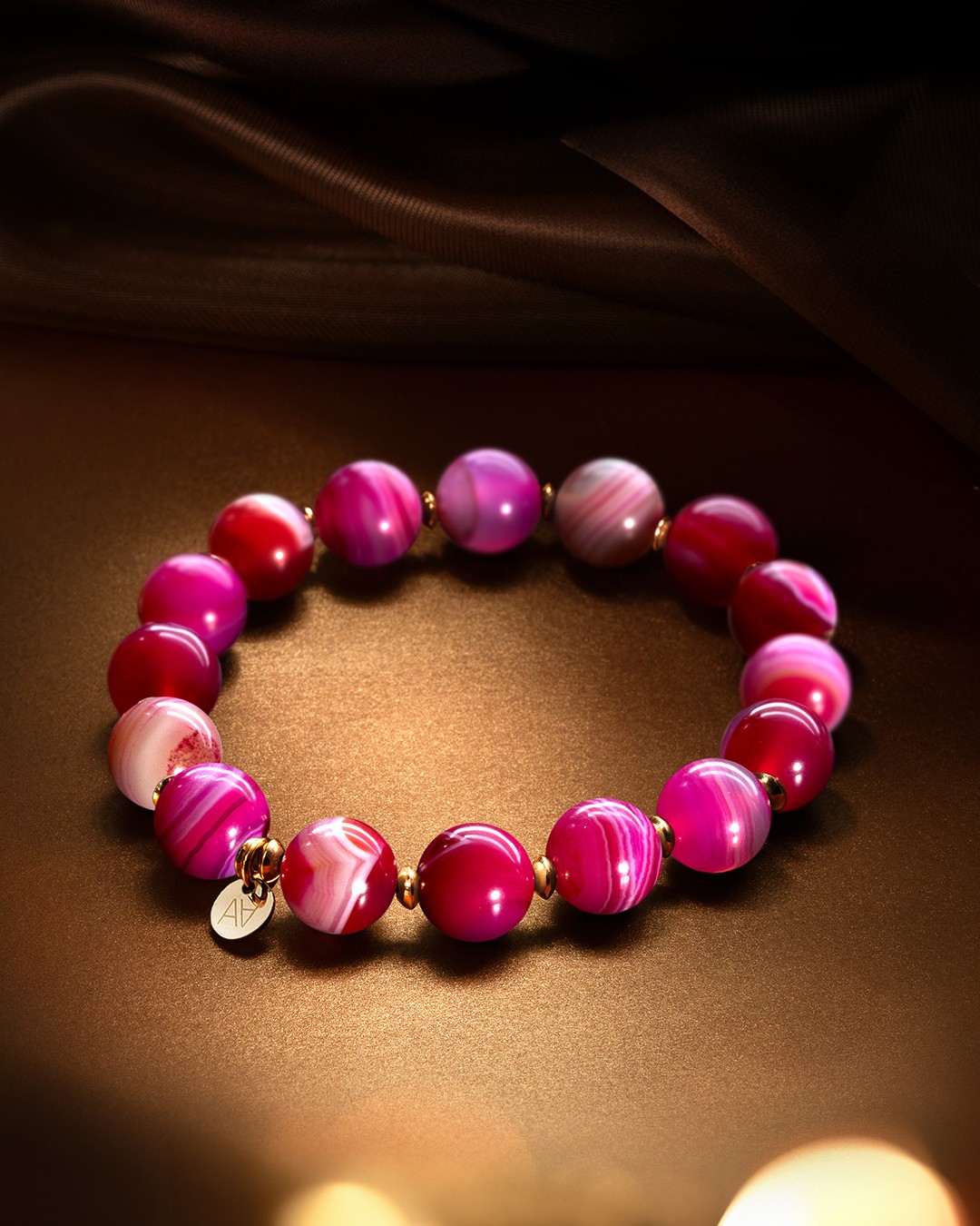 Bracelet Agate rose Rosinora