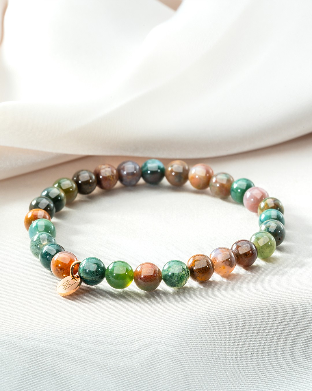 Bracelet Pierres naturelles Bracelet agate indienne 6mm