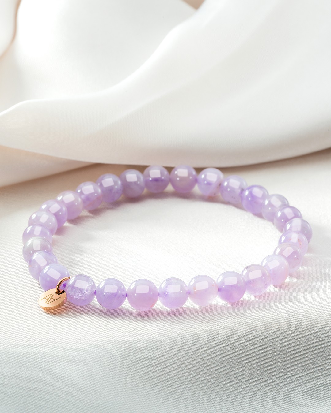 Bracelet Pierres naturelles Bracelet améthyste lavande 6mm