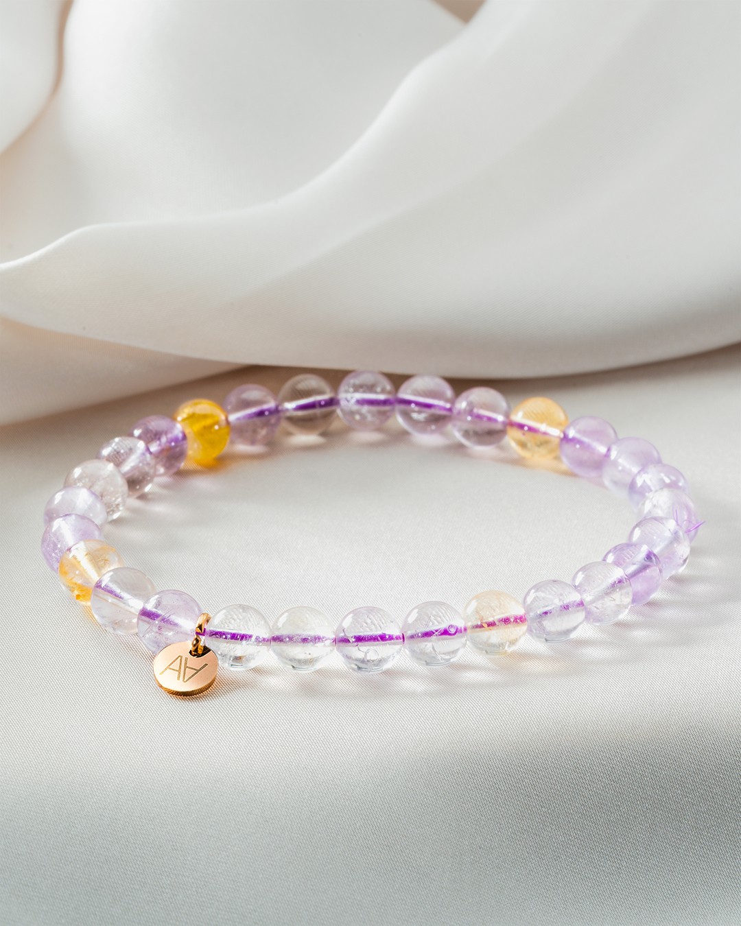 Bracelet Pierres naturelles Bracelet amétrine 6mm