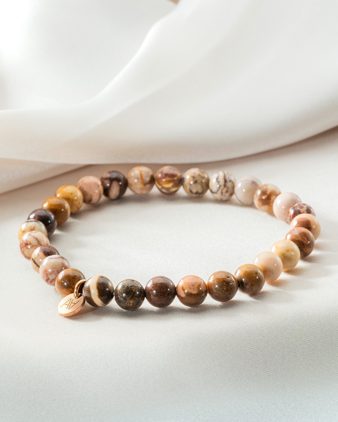 Bracelet Pierres naturelles Bracelet jaspe brun 6mm