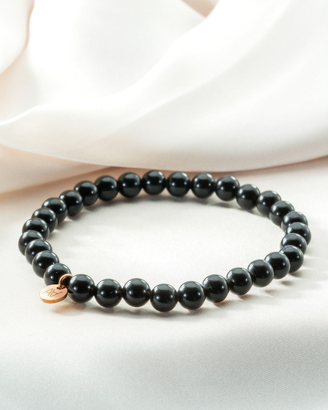 Bracelet Pierres naturelles Bracelet obsidienne noire 6mm