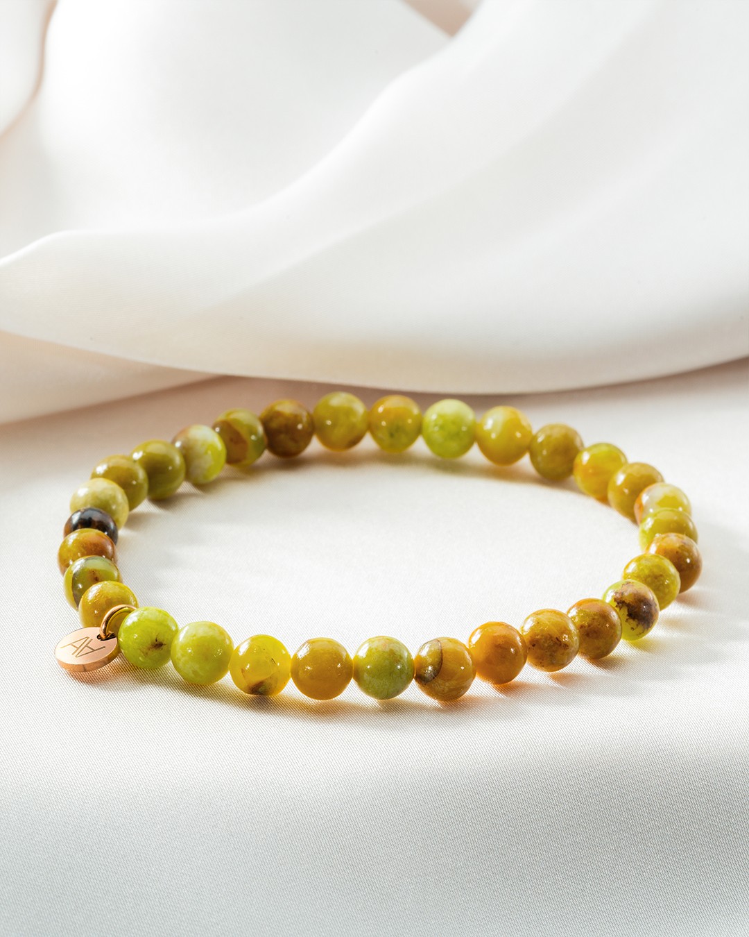 Bracelet Pierres naturelles Bracelet opale verte 6mm