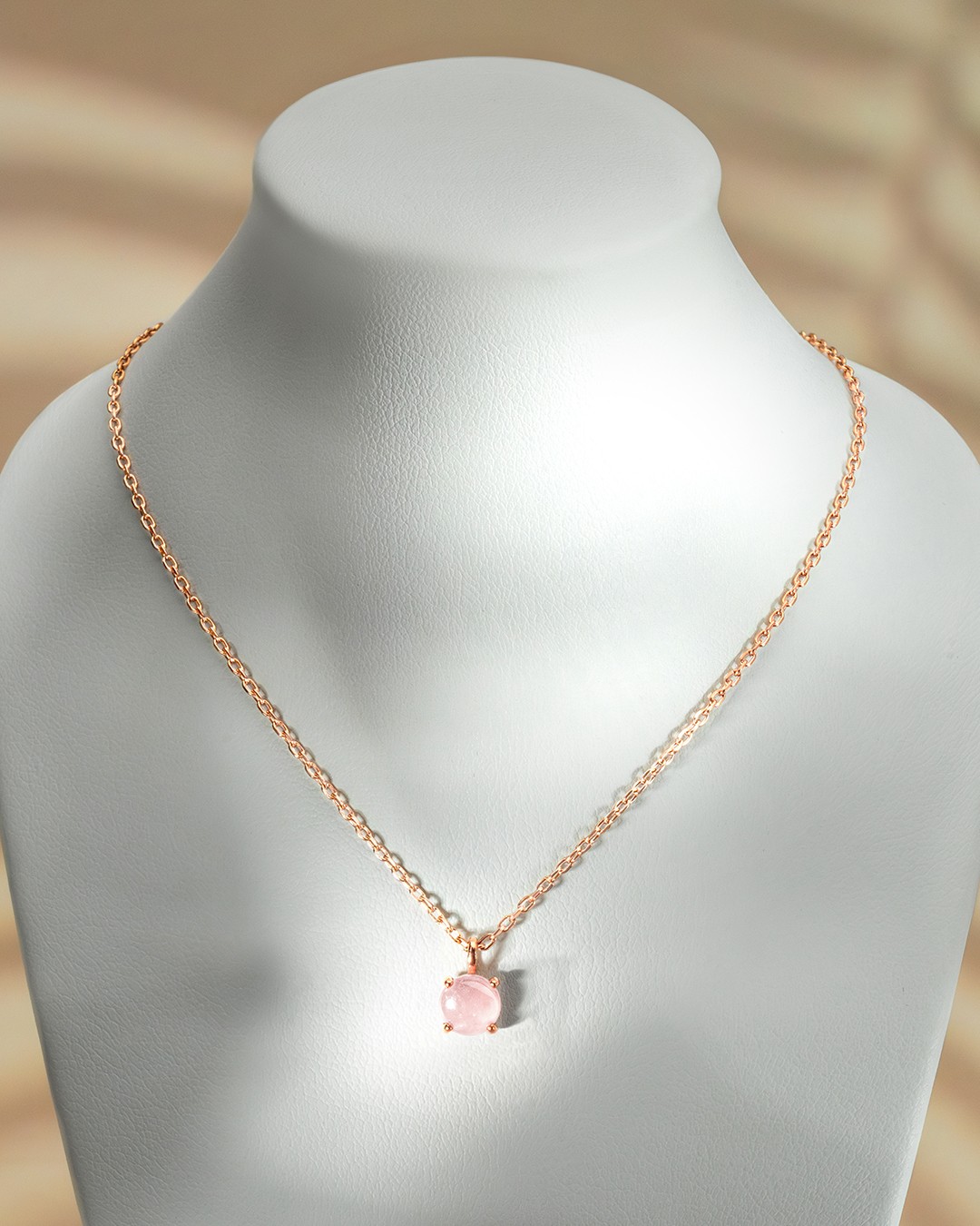 Packshot Pendentif Quartz rose Commissio