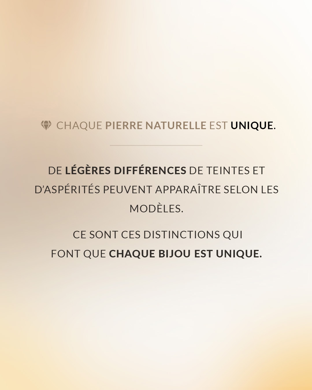 Information - Bracelet Lithothérapie Sérénité et force Intérieure