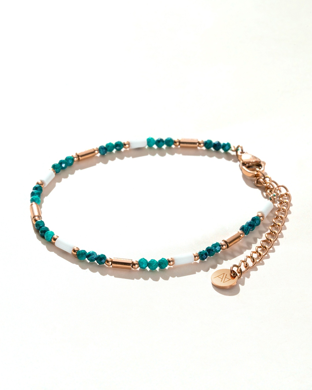 Packshot Bracelet Turquoise et Marbre blanc  Bosalina