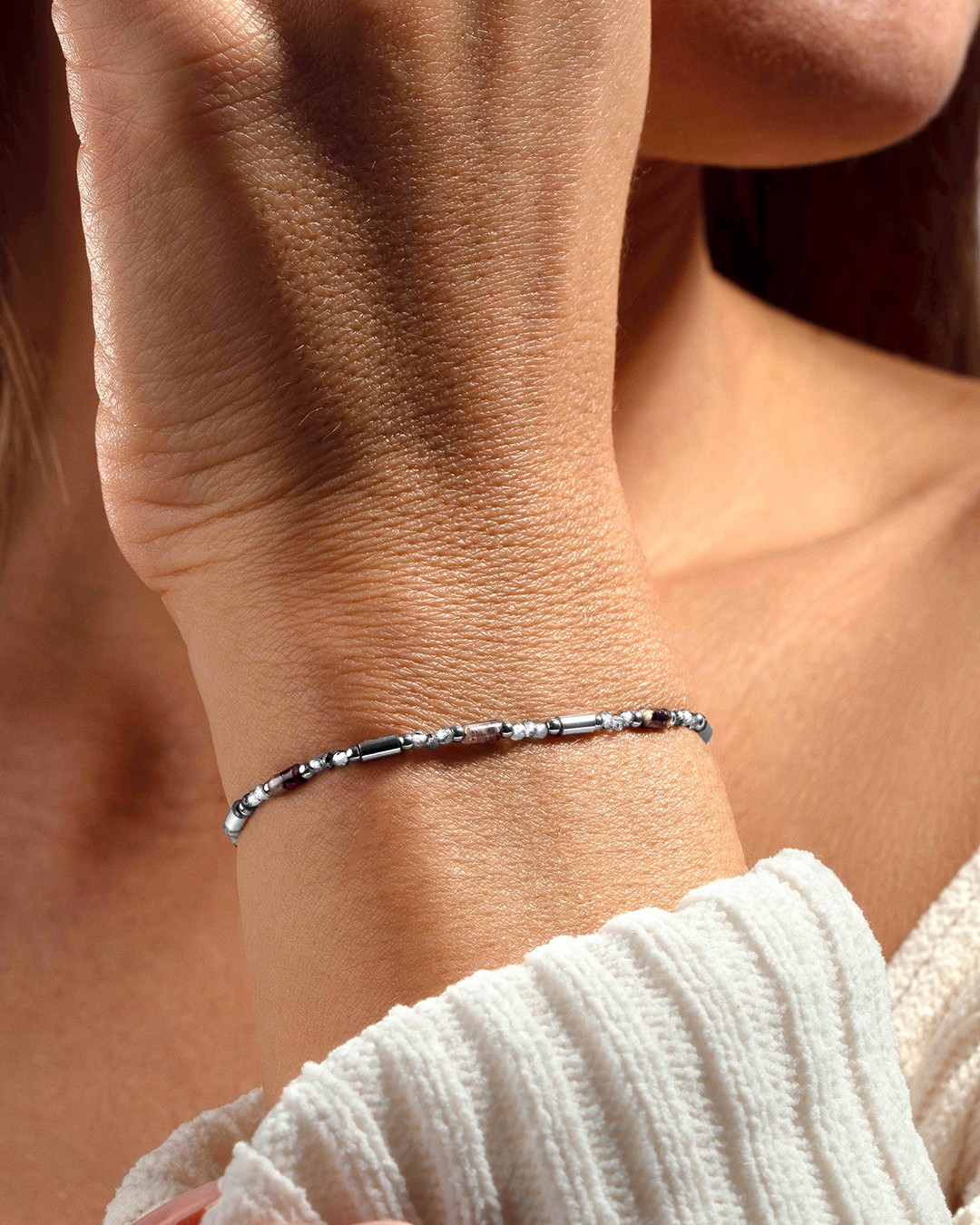 Bracelet Quartz rutile et Labradorite Adranina