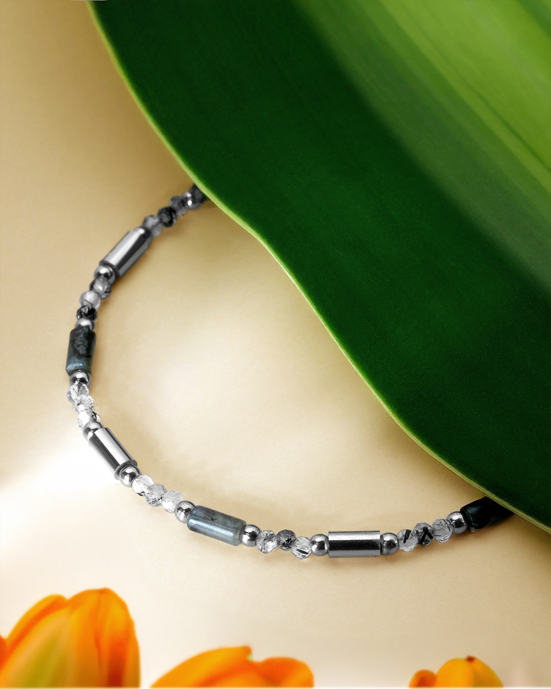 Bracelet Quartz rutile et Labradorite Adranina