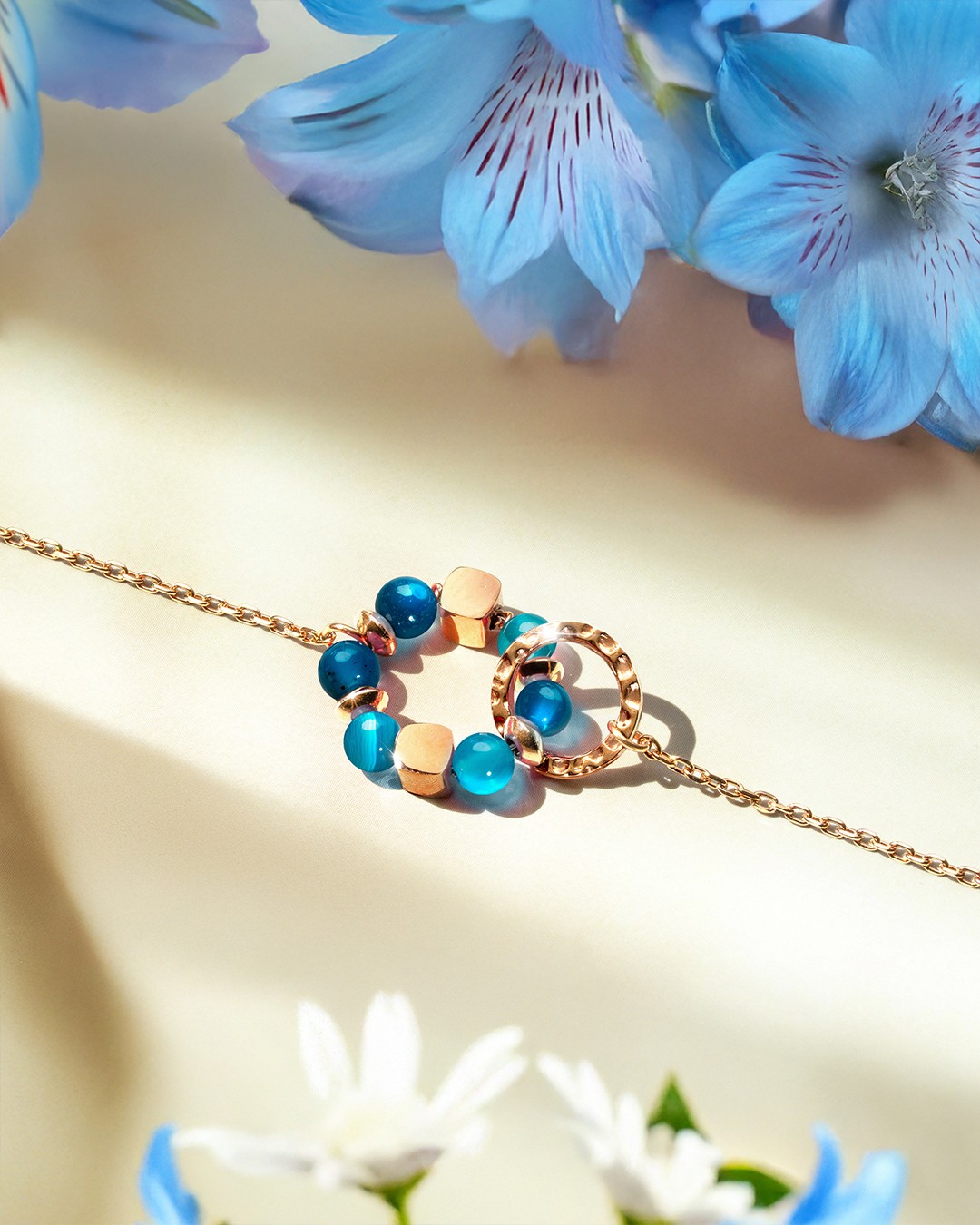 Bracelet Agate bleue Azzurra