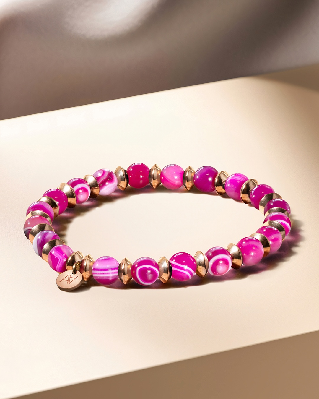 Packshot Bracelet Agate rose  Roselina