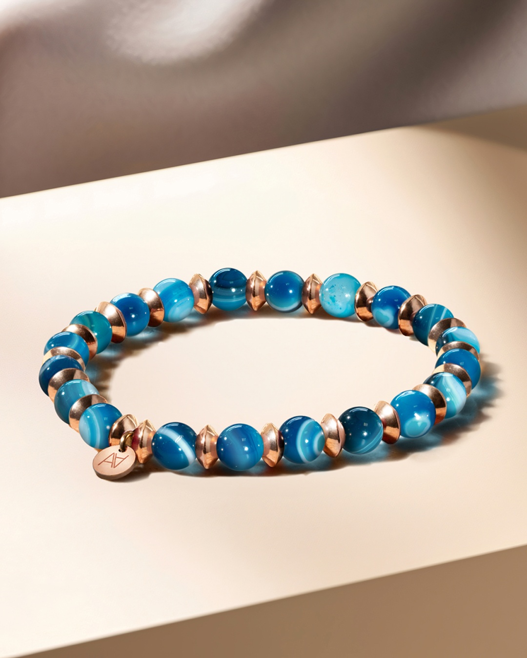 Packshot Bracelet Agate bleue Azzurina