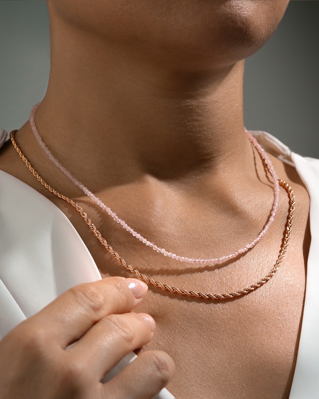 Lifestyle Pendentif Quartz rose  Commia