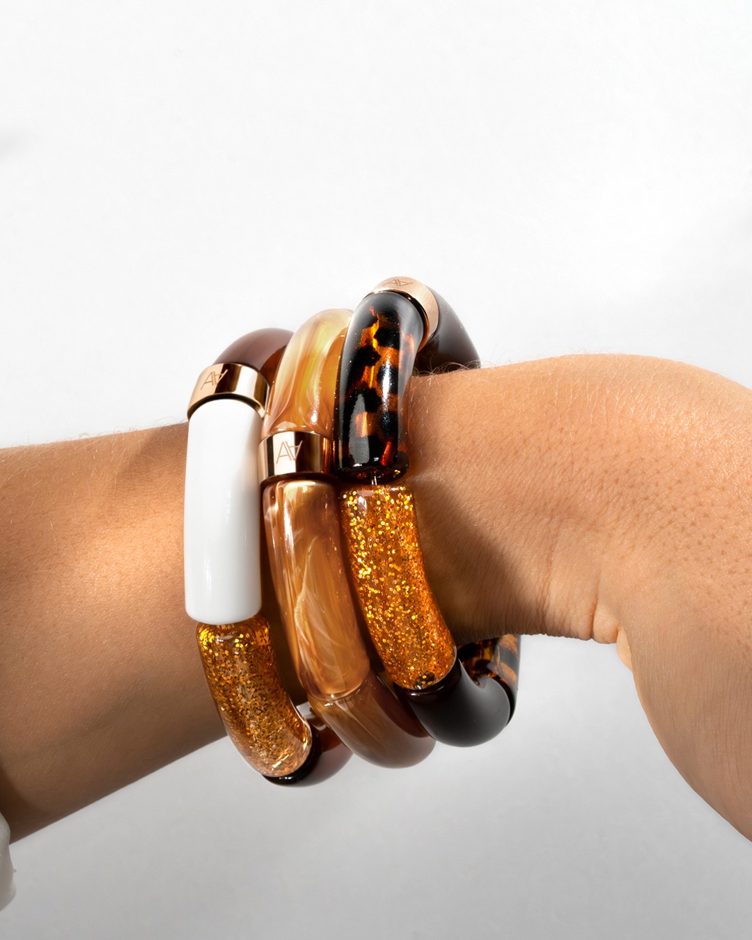 Bracelet Lueurs d'automne Ambre doré Tursi