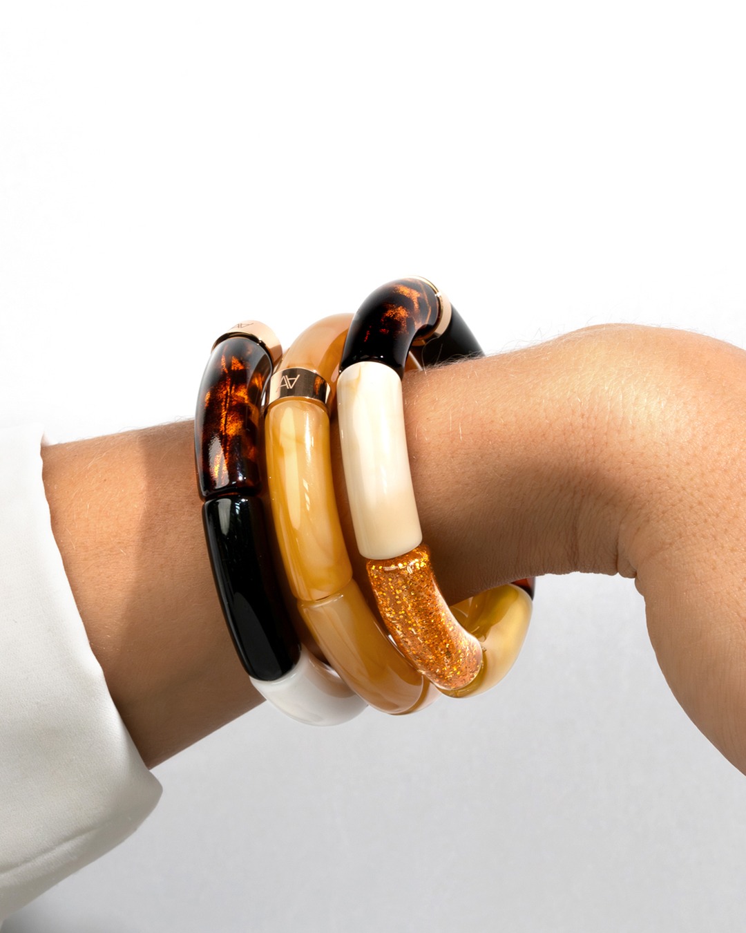 Bracelet Lueurs d'automne Ambre miel Scapoli