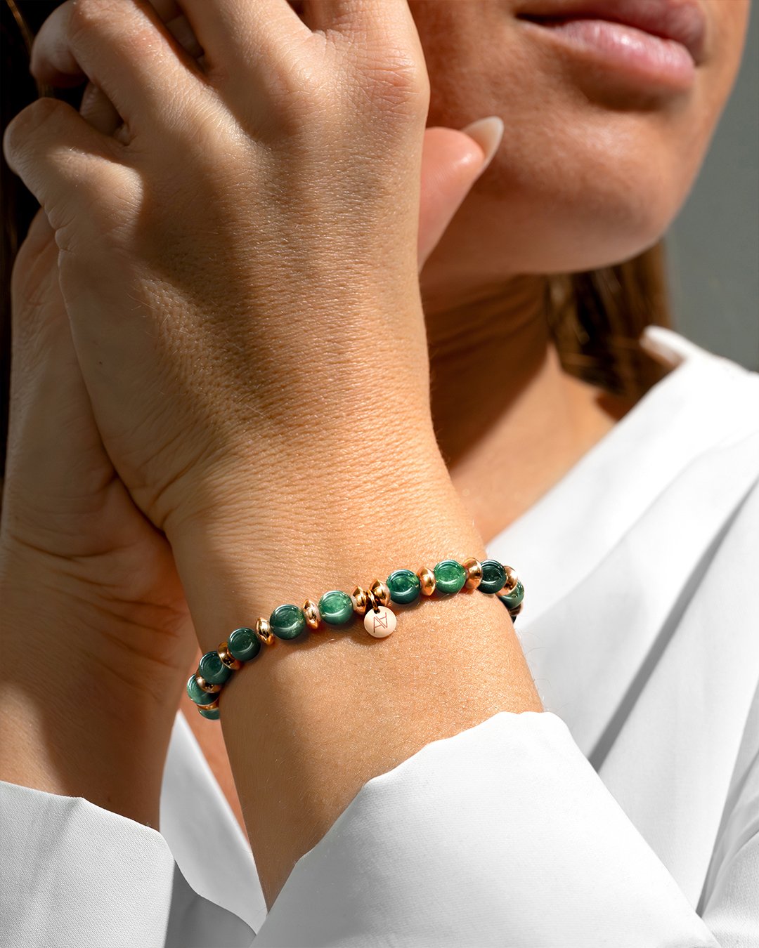 Bracelet Agate mousse Sovana