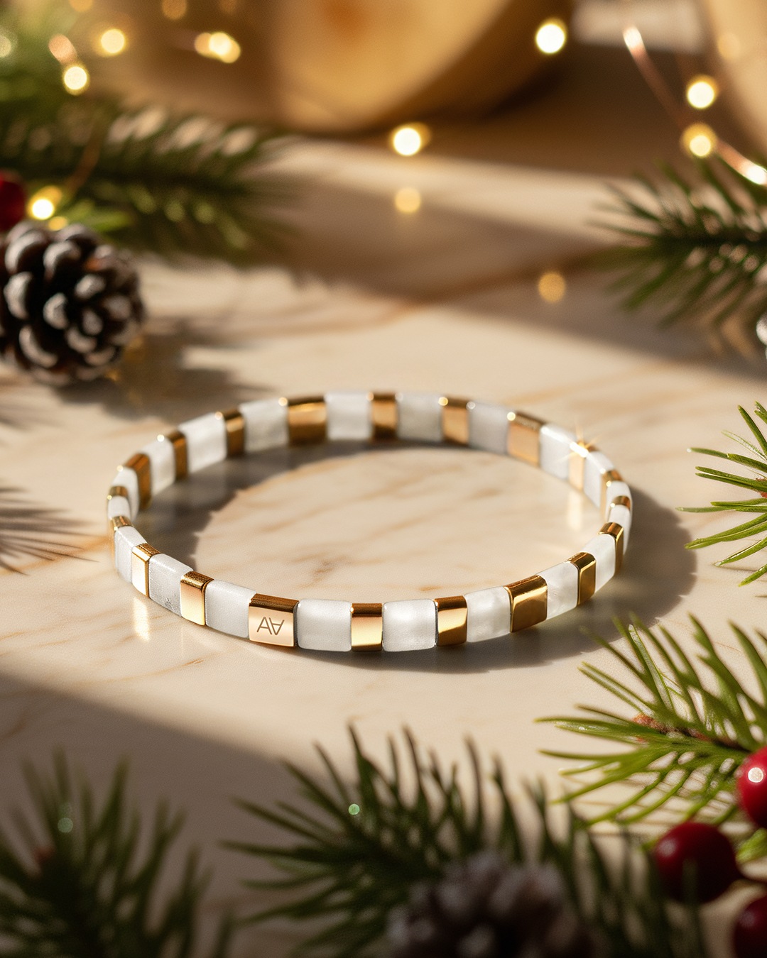 Bracelet Marbre blanc Celleno