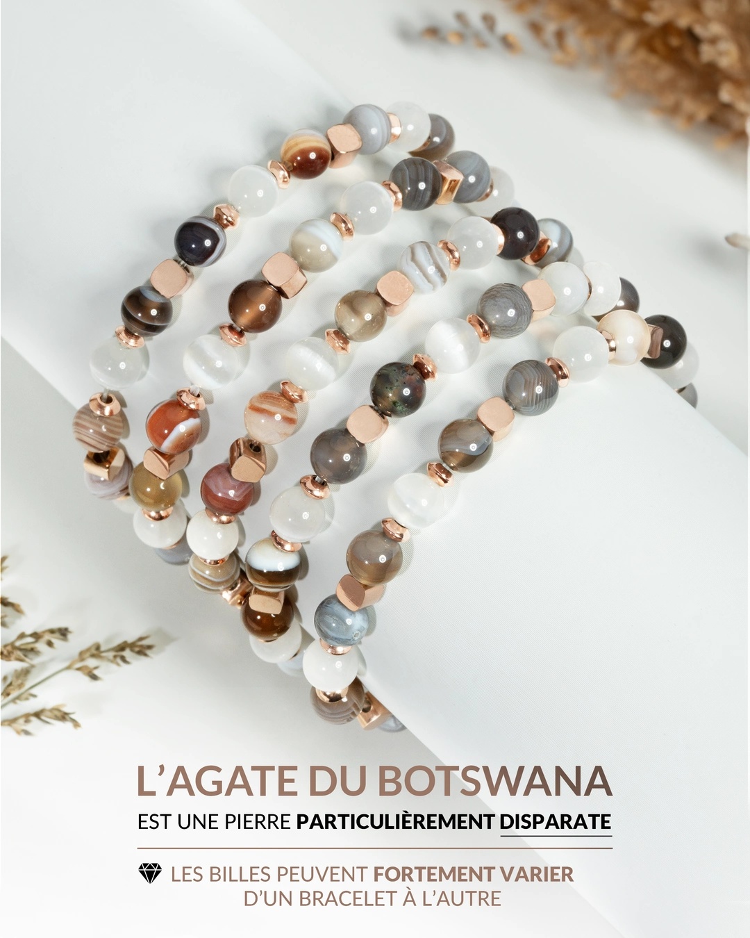 Information - Bracelet Lithothérapie Paix intérieure