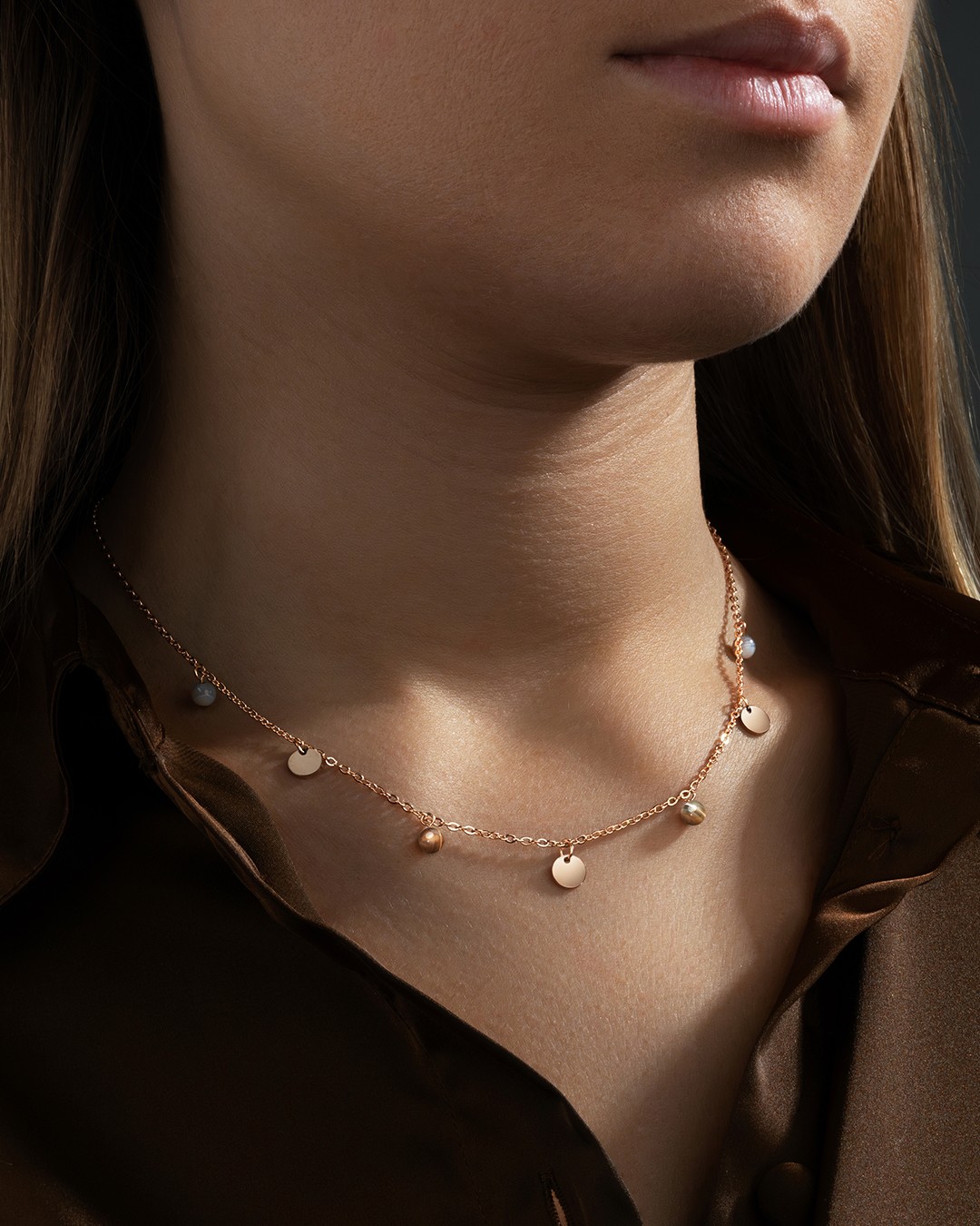 Pendentif Acier rosé inoxydable Avellinotto